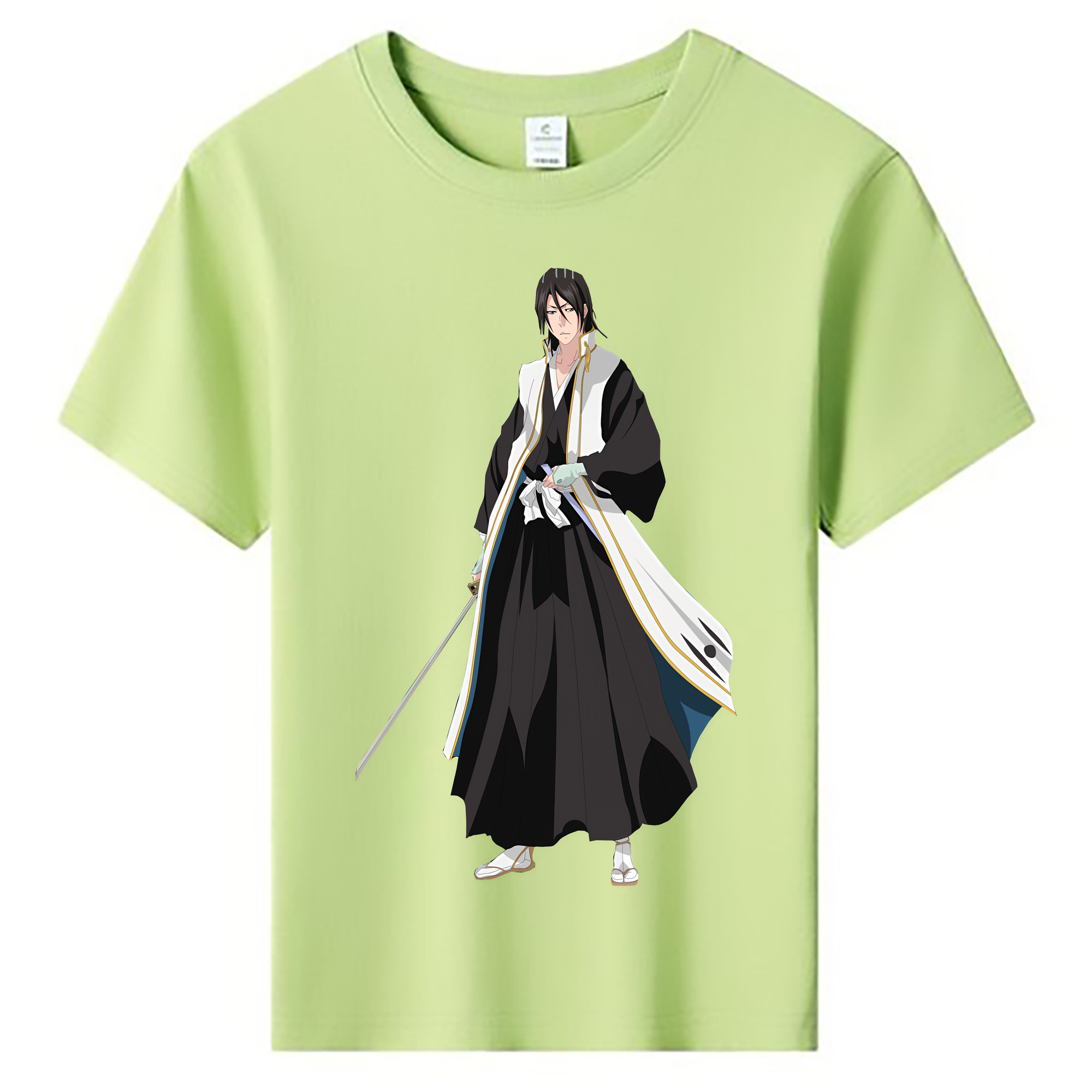 （画像用） ブリーチ くちき びゃくや BLEACH Kuchiki Byakuya 綿100％キッズTシャツ（フロントプリント）